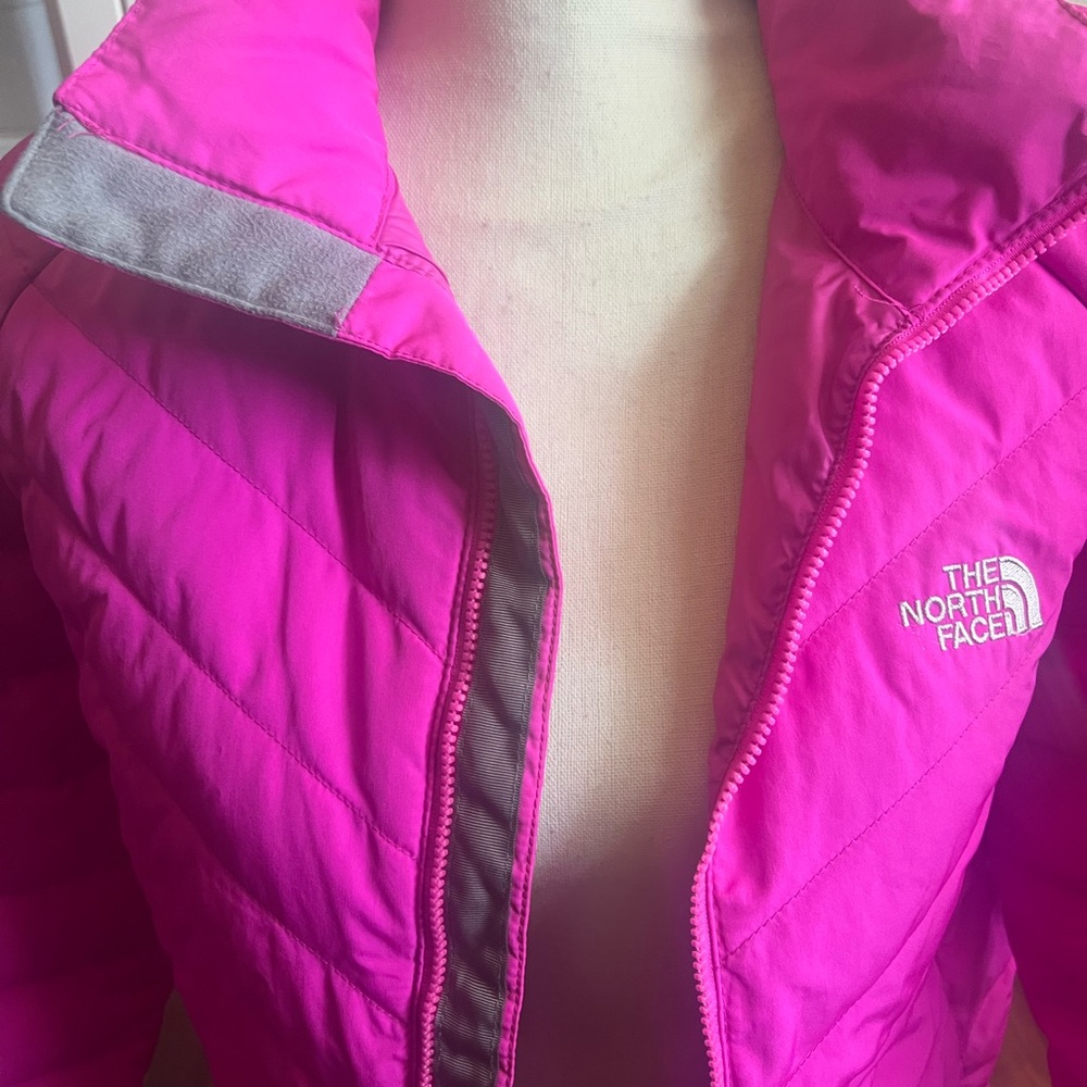 Pink North Face Puffer